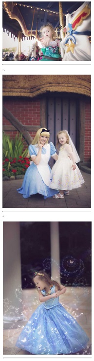 Niña con sindrome de Down posa como princesa en Disney